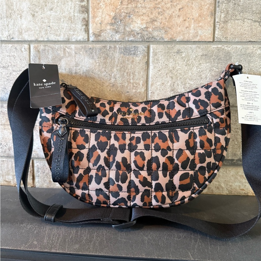 Kate Spade Brown and Black Leopard Crossbody